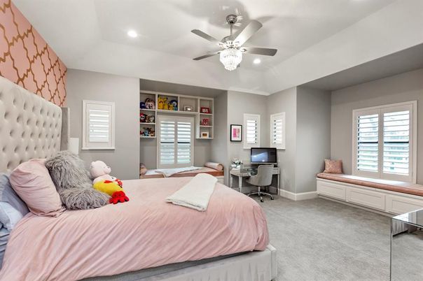 Bedroom, Home Office, Interior, Recessed Lighting