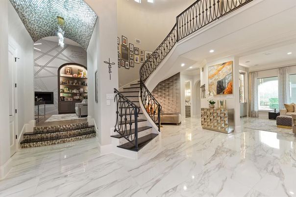 Interior, Marble, Pendant Lights, Recessed Lighting