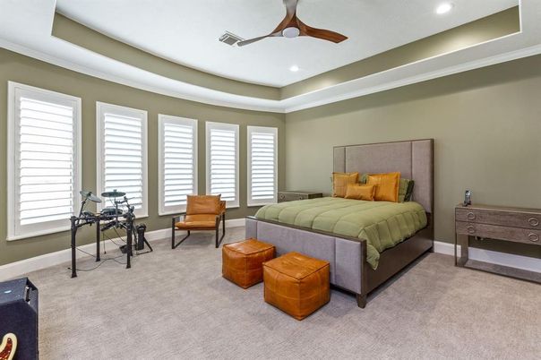 Bedroom, Interior, Recessed Lighting