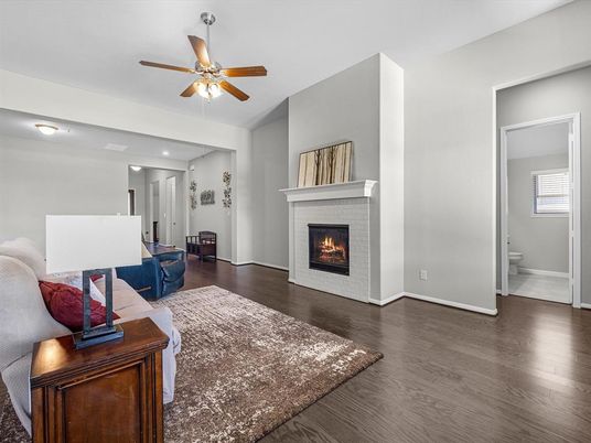 Fireplace, Interior, Wood Texture Flooring