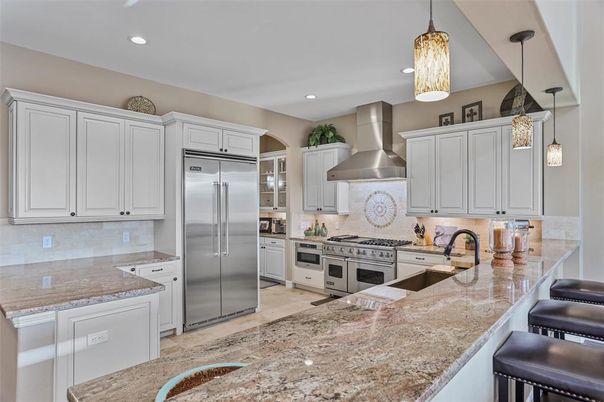 Interior, Kitchen, Pendant Lights, Recessed Lighting, Stainless Steel Appliances