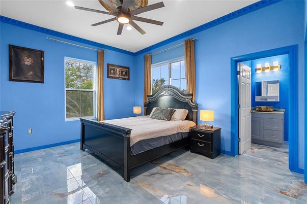 Bedroom, Interior, Recessed Lighting