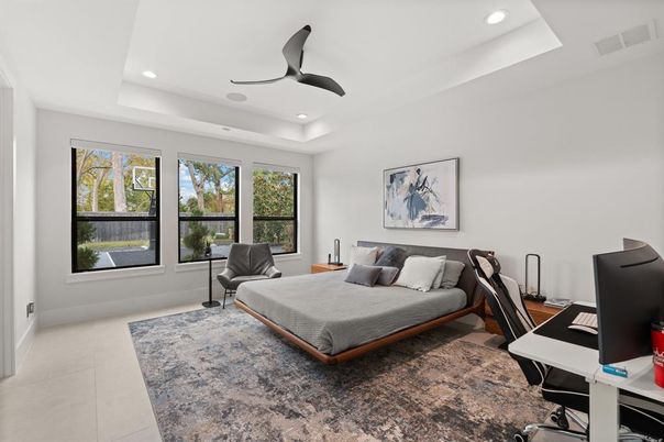 Bedroom, Home Office, Interior, Recessed Lighting