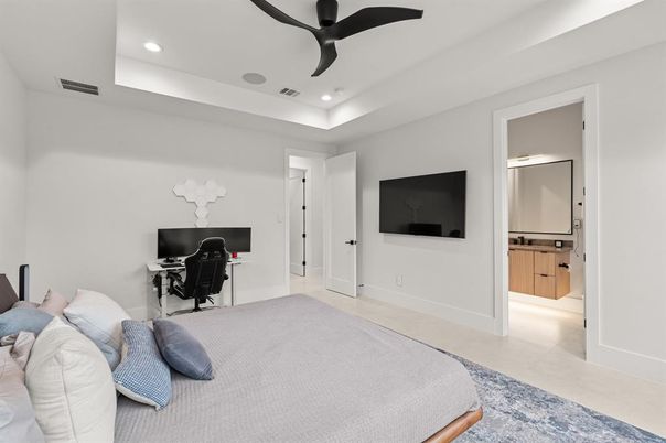 Bedroom, Home Office, Interior, Recessed Lighting