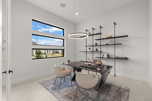 Home Office, Interior, Pendant Lights, Recessed Lighting