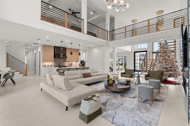 Dining room, Interior, Kitchen, Living room, Pendant Lights, Recessed Lighting