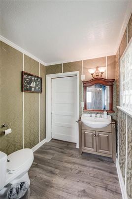 Bathroom, Interior, Wood Texture Flooring