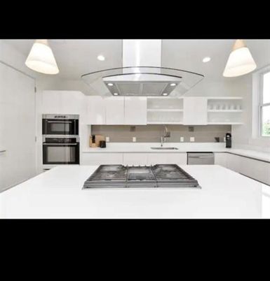 Interior, Kitchen, Pendant Lights, Recessed Lighting, Stainless Steel Appliances
