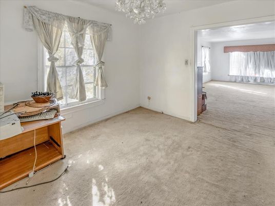 Chandelier, Empty room, Interior