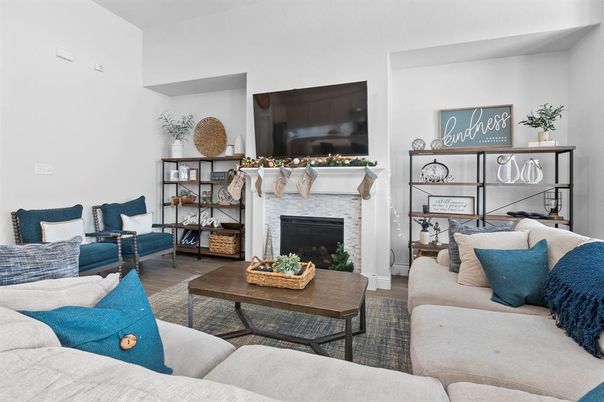 Fireplace, Interior, Living room, Wood Texture Flooring