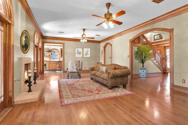 Fireplace, Interior, Wood Texture Flooring