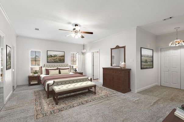 Bedroom, Interior, Pendant Lights