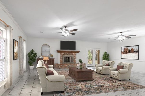 Fireplace, Interior, Living room