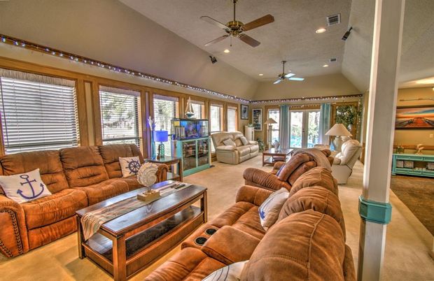 Interior, Living room, Recessed Lighting