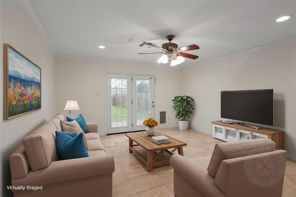 Interior, Living room, Recessed Lighting