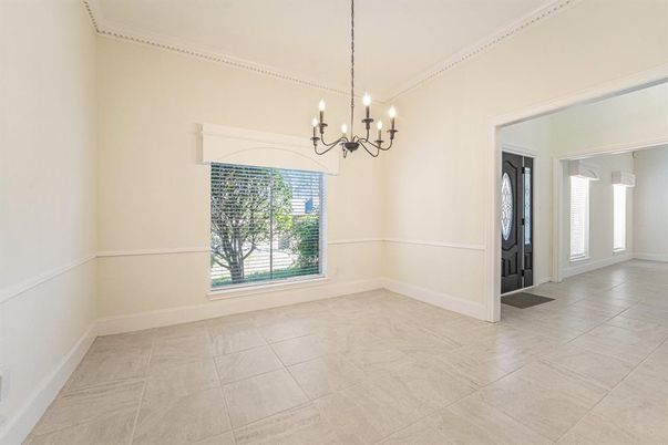 Chandelier, Empty room, Interior