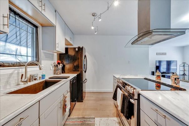 Interior, Kitchen, Wood Texture Flooring