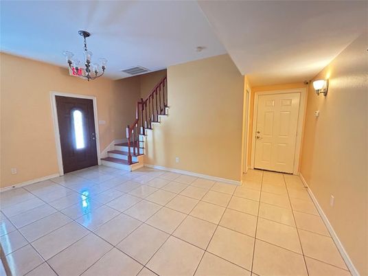 Chandelier, Empty room, Interior