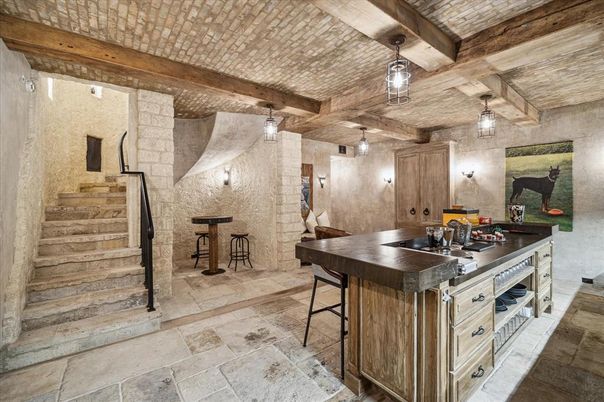 Interior, Kitchen, Stone Walls, Wooden Beams, Wooden Ceilings