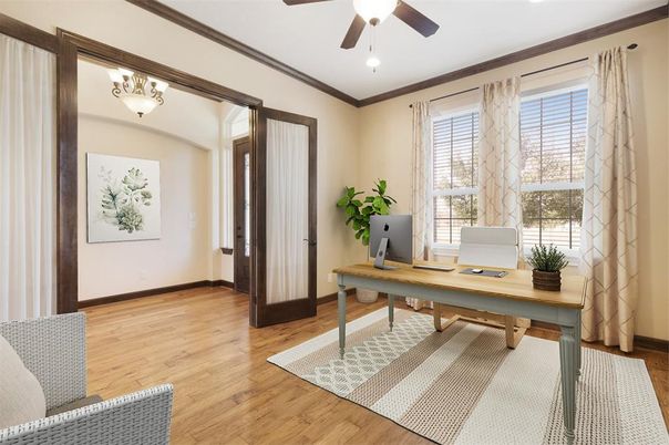 Home Office, Interior, Wood Texture Flooring