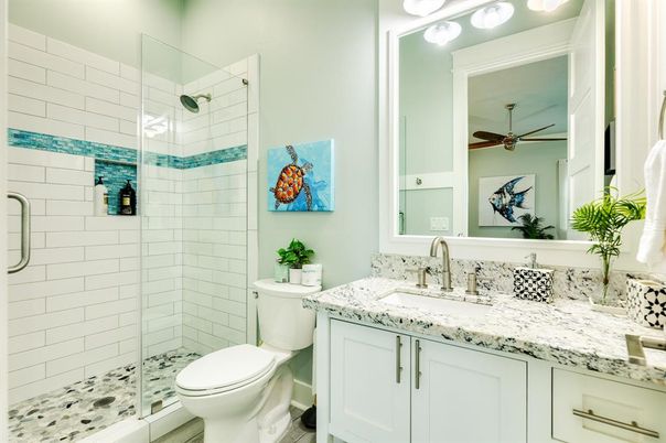 Bathroom, Glass Shower, Interior