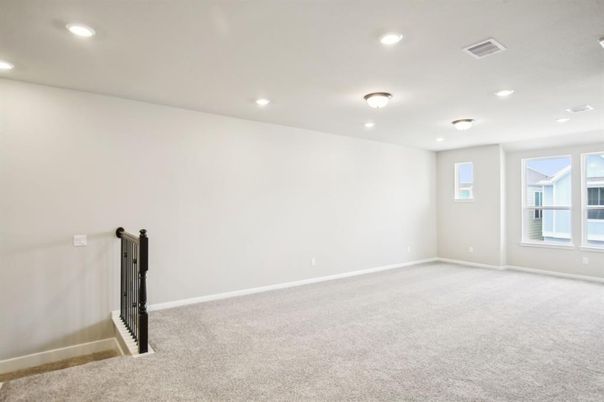 Empty room, Interior, Recessed Lighting