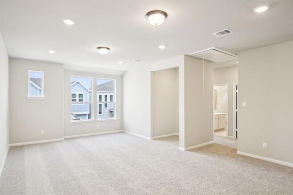 Empty room, Interior, Recessed Lighting