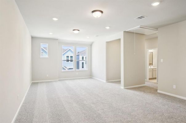Empty room, Interior, Recessed Lighting