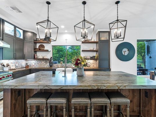 Interior, Kitchen, Pendant Lights, Recessed Lighting