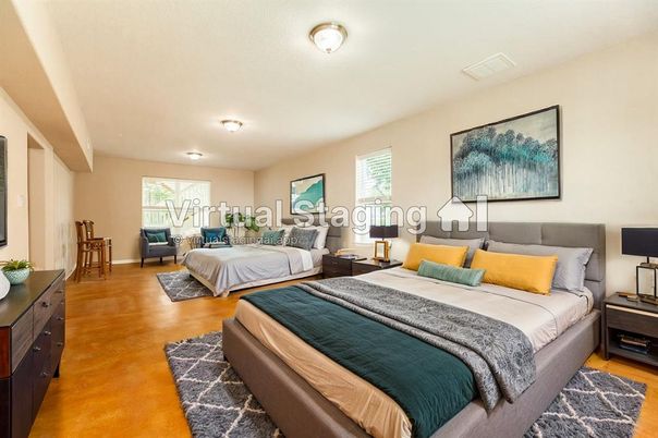 Bedroom, Interior, Wood Texture Flooring