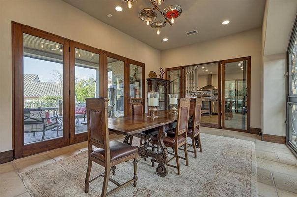 Chandelier, Dining room, Interior, Recessed Lighting