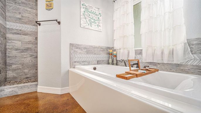 Bathroom, Interior, Wood Texture Flooring