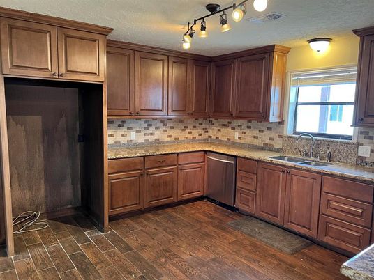 Interior, Kitchen, Wood Texture Flooring