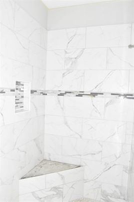 Bathroom, Glass Shower, Interior, Marble, Marble Walls