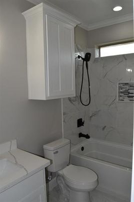 Bathroom, Interior, Marble Walls, Recessed Lighting