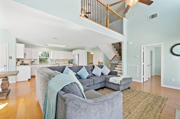Interior, Kitchen, Living room, Wood Texture Flooring