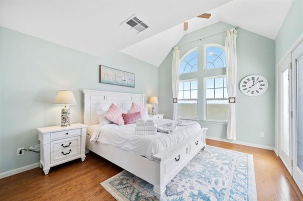 Bedroom, Interior, Wood Texture Flooring