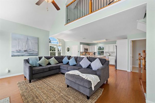 Interior, Kitchen, Living room, Wood Texture Flooring