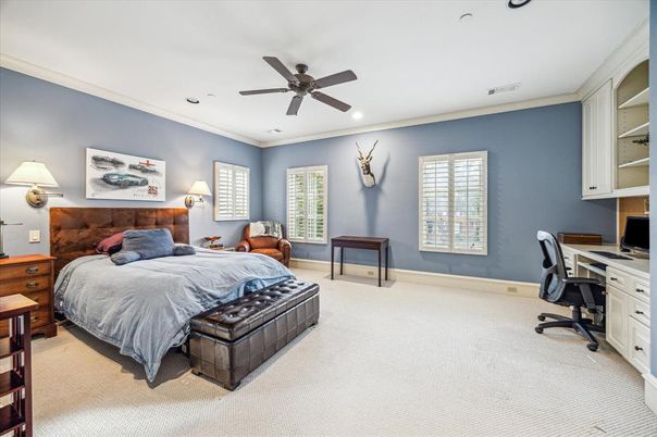 Bedroom, Home Office, Interior, Recessed Lighting