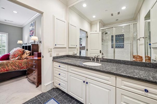 Bathroom, Bedroom, Glass Shower, Interior, Recessed Lighting