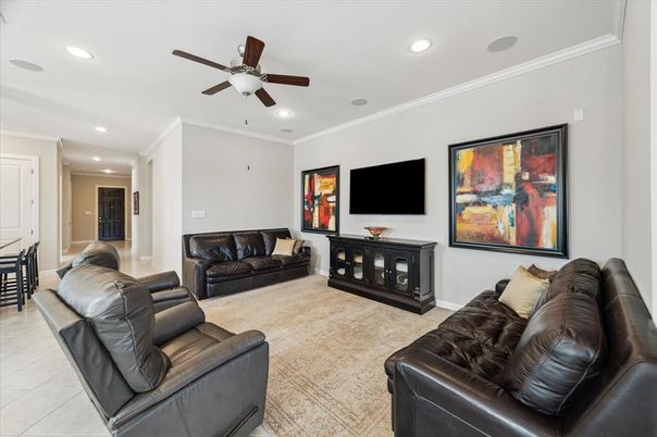 Interior, Living room, Recessed Lighting