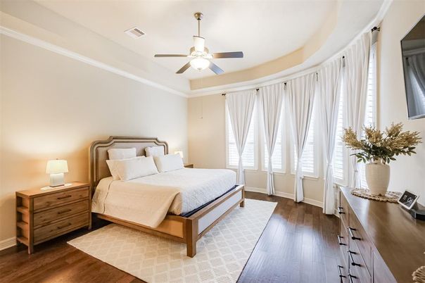 Bedroom, Interior, Wood Texture Flooring