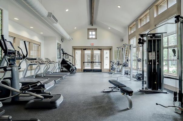 Fitness Equipment, Gym, Interior, Recessed Lighting