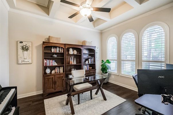 Home Office, Interior, Wood Texture Flooring
