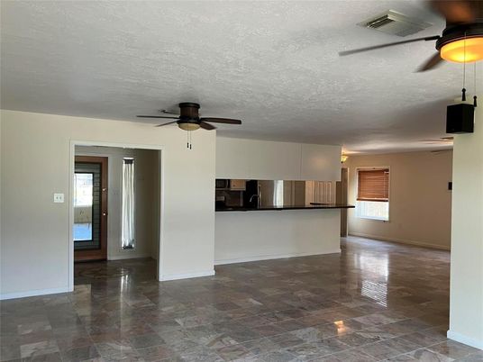 Empty room, Interior, Kitchen, Stainless Steel Appliances