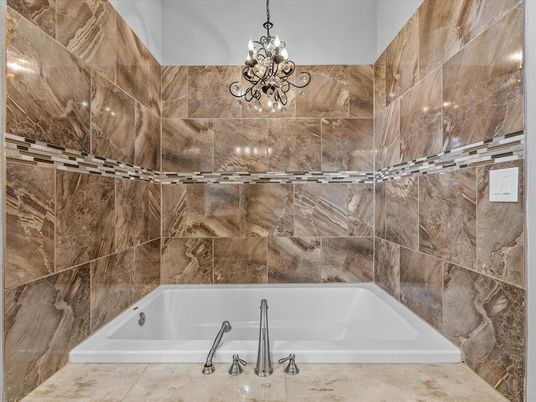 Bathroom, Chandelier, Interior