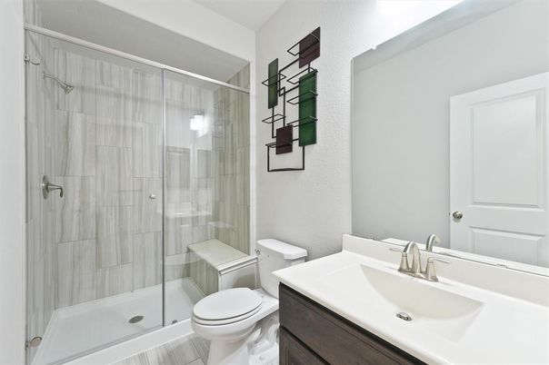 Bathroom, Glass Shower, Interior