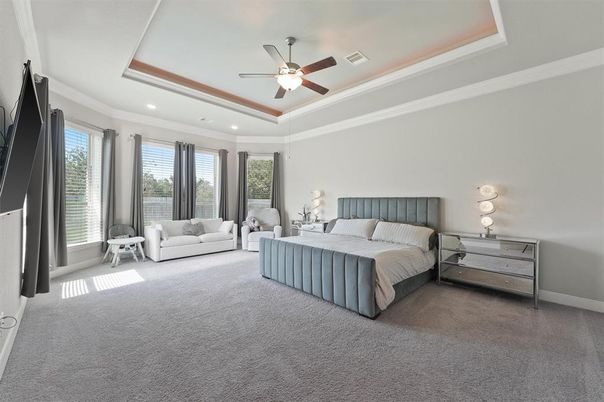 Bedroom, Interior, Recessed Lighting