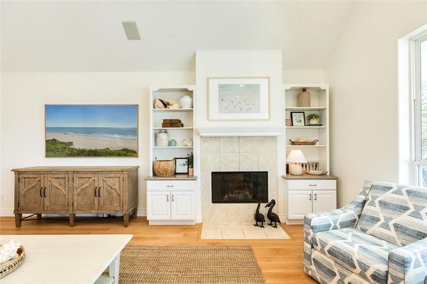 Fireplace, Interior, Wood Texture Flooring