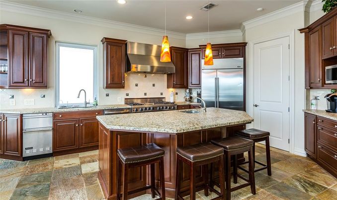 Interior, Kitchen, Pendant Lights, Recessed Lighting, Stainless Steel Appliances